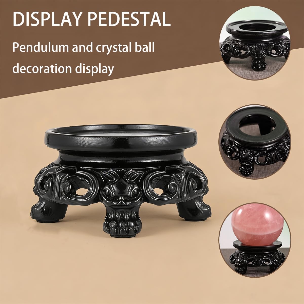 Display Pedestals, Crystal Ball Stand Crystal Sphere Holder Pendulum Stand Mu…