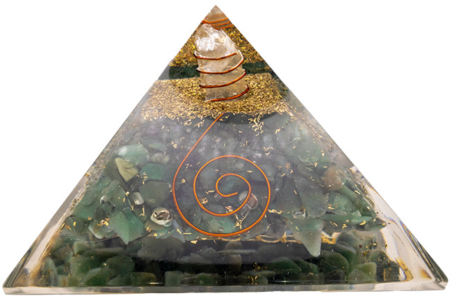 Green Aventurine Orgonite Pyramid – Vibe Products