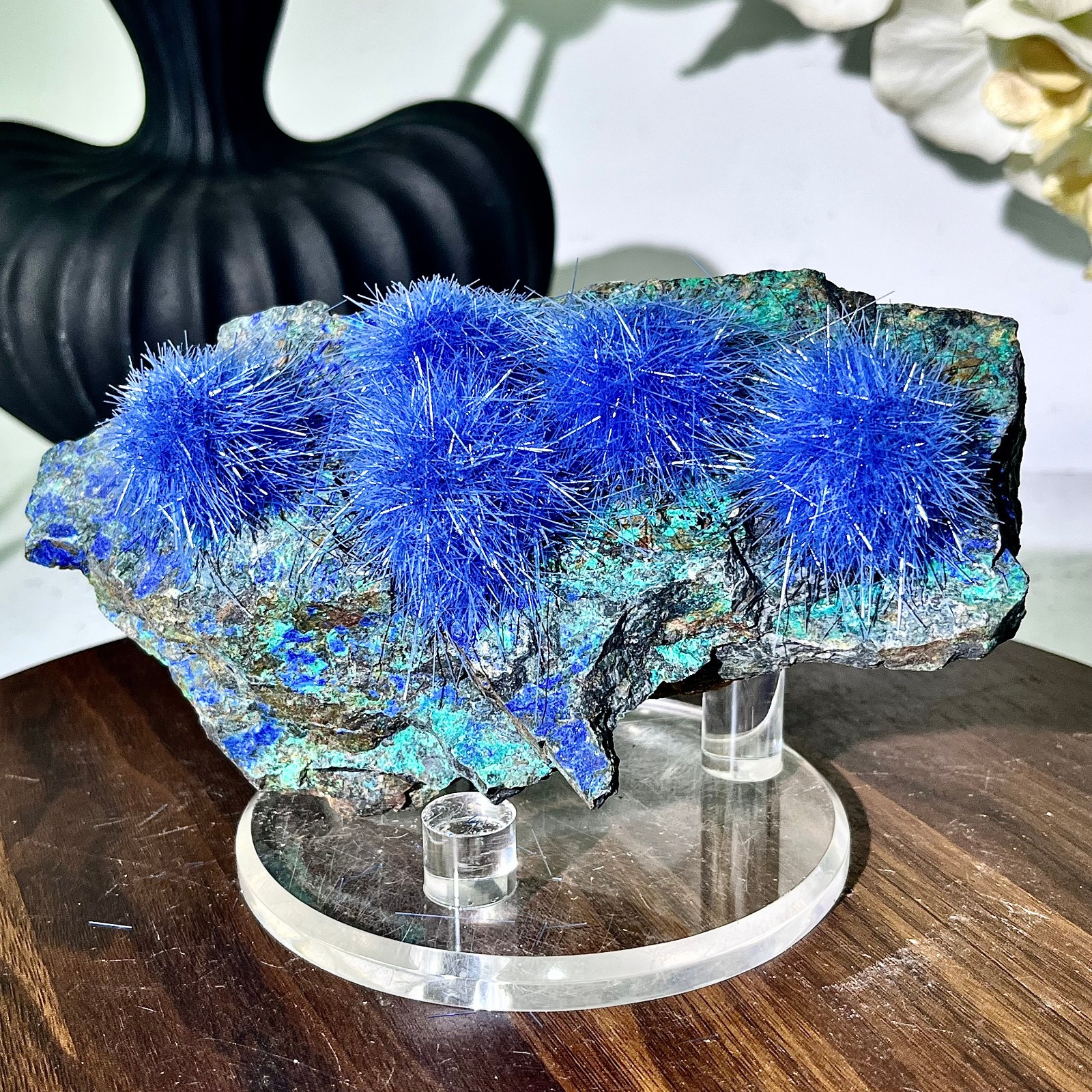 1.69LB Blue Natural Goethite Crystal Quartz Energy Ore Healing Mineral Specimen