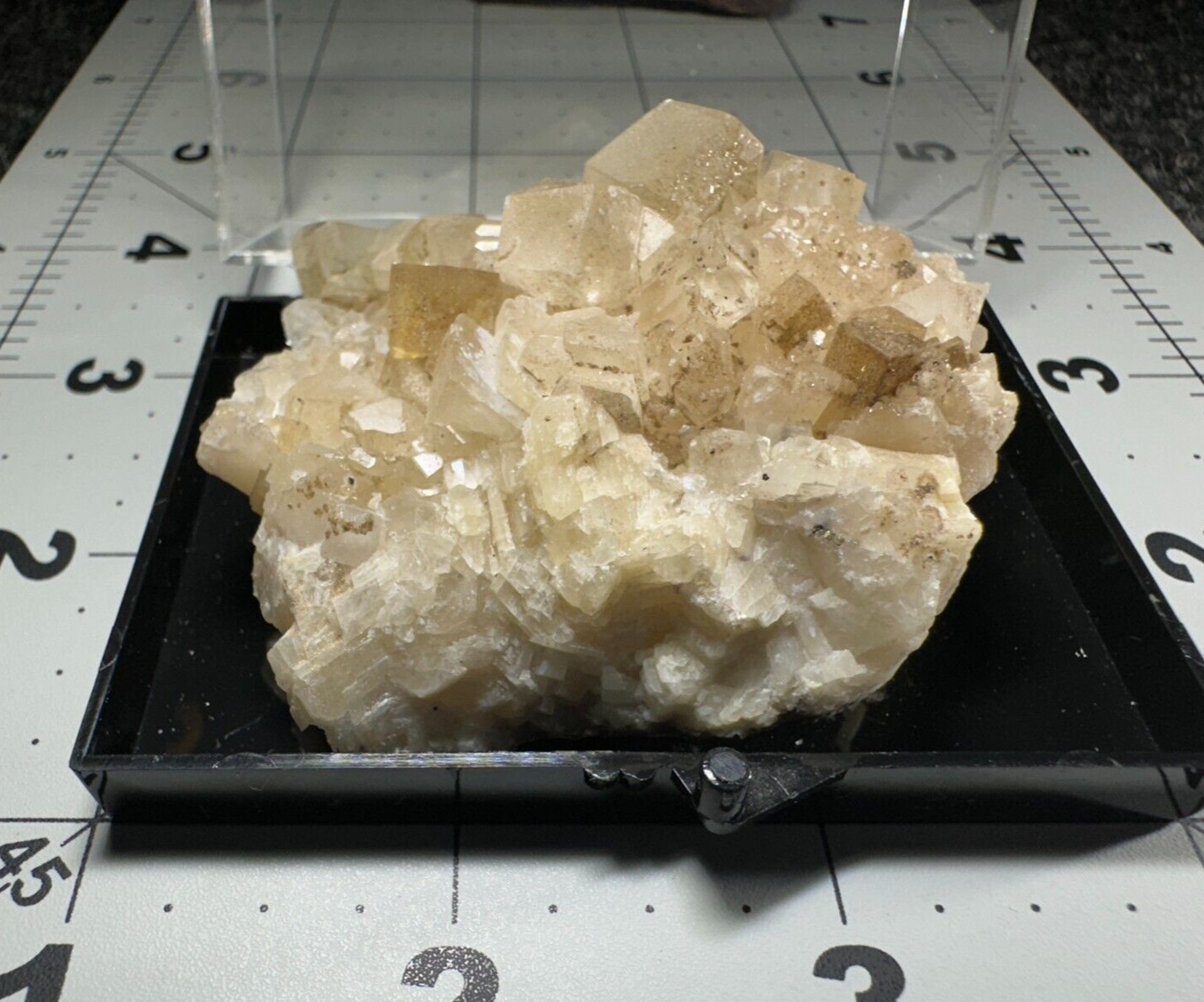 ➤ 2-1/2″ CALCITE & FLUORITE CRYSTAL CLUSTER – Norristown Indiana VIDEO➤551