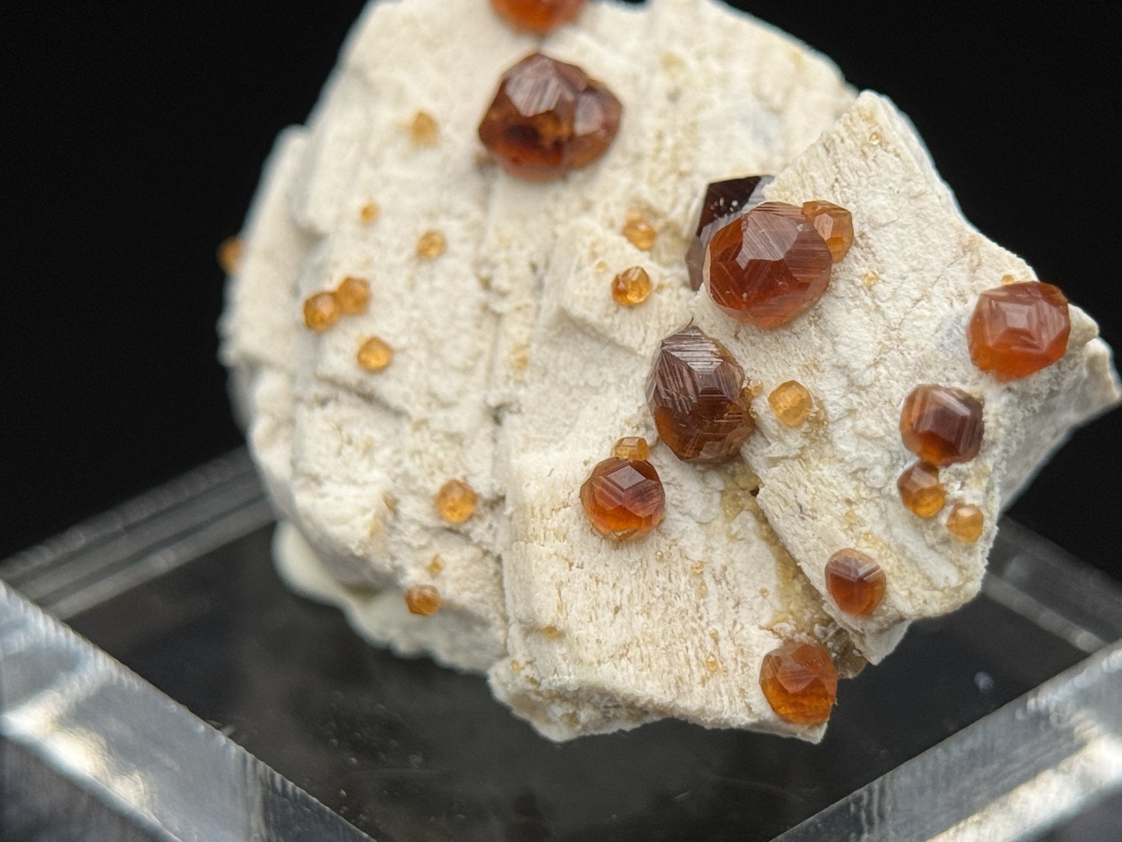 INSANE GROWTH STRIATIONS ON MULTICOLORED SPESSARTINE GARNET: Fujian China