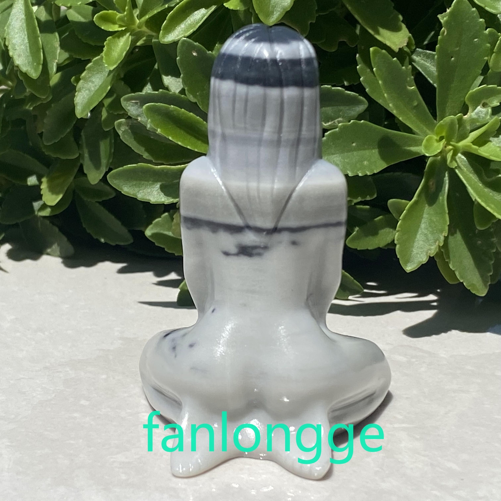 3″ Natural Tai chi stone Women Naked Quartz Crystal Skull Carved Goddess 1pc