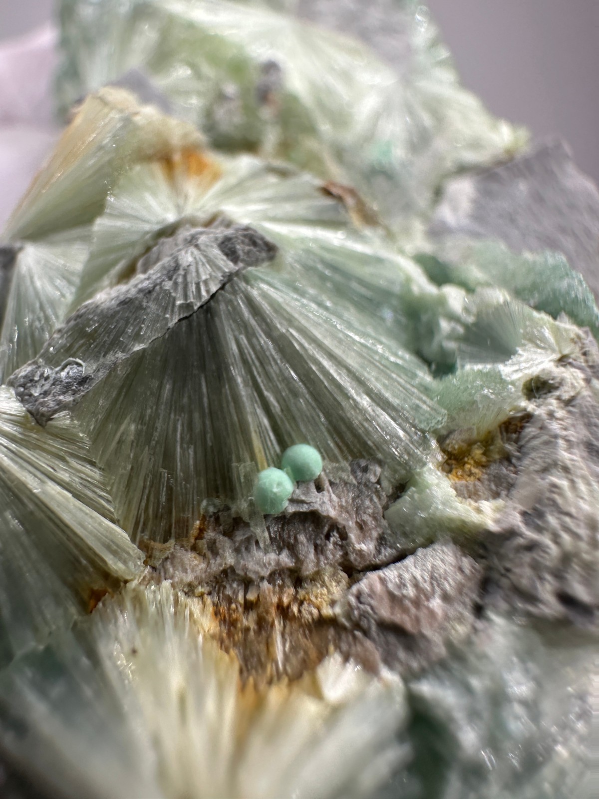 Beautiful Large RARE GREEN Wavellite Specimen from Arkansas