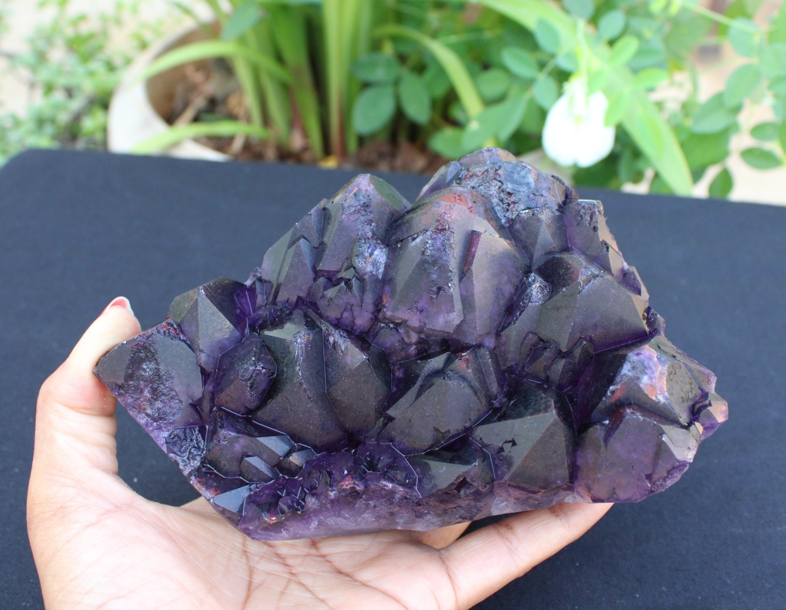 AMYTHST ON MATRIX MINERALS SPECIMEN INDIA