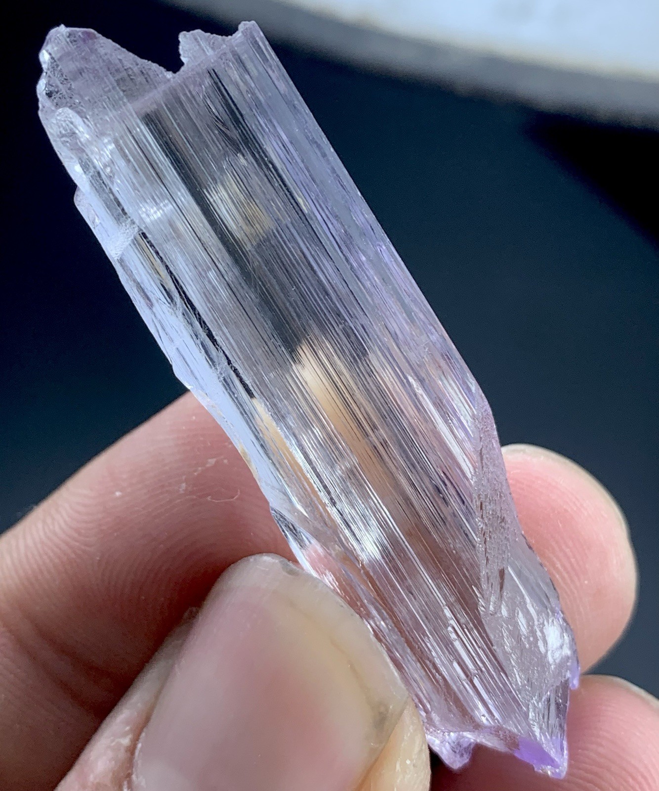 60 Cts Top Quality Kunzite Crystal From Afghanistan 50x10x12 mm