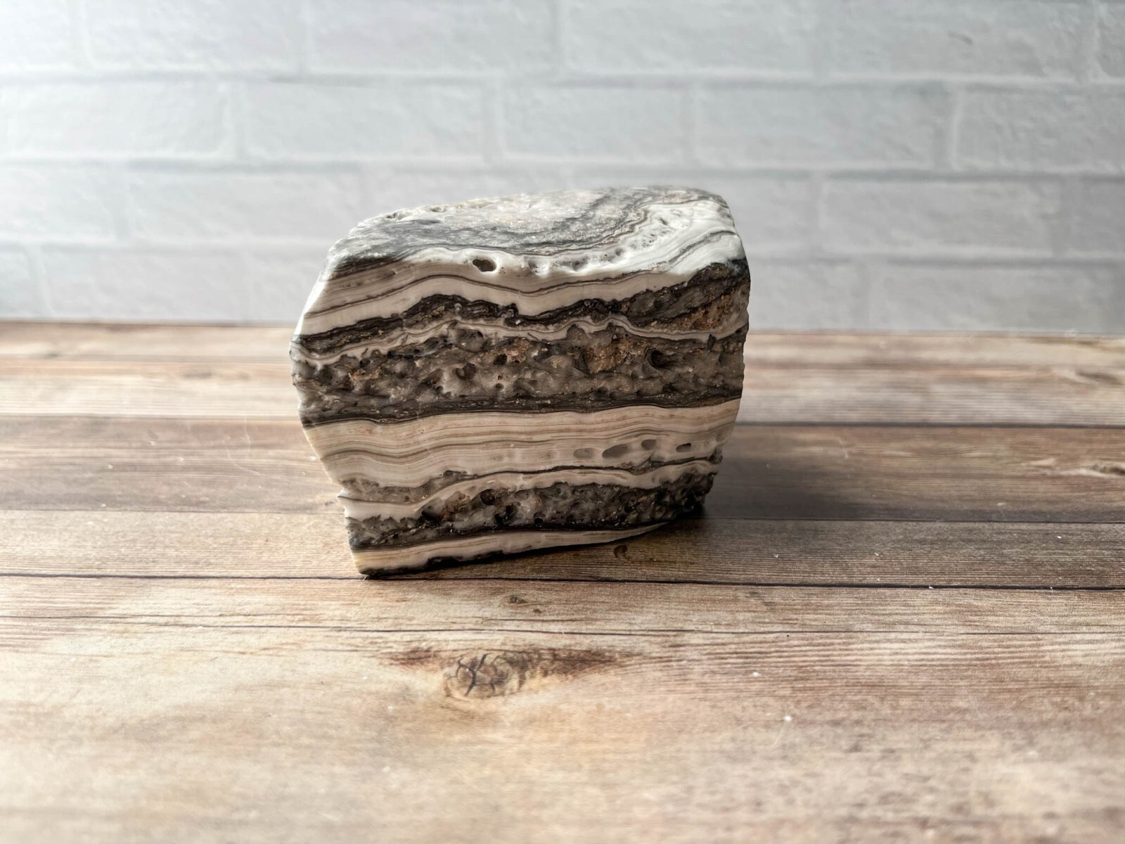 Zebra Calcite , 3 lb 14.2 oz Mexican Raw Rough