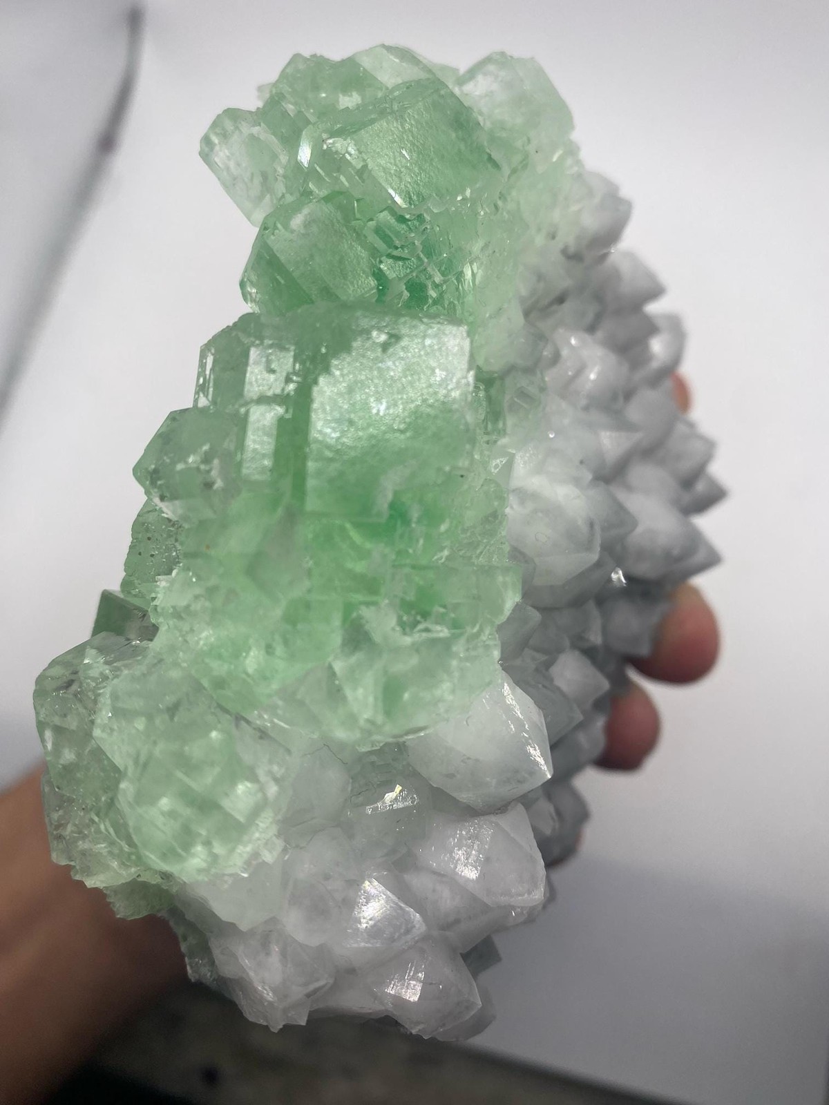 Self Standing Bright Green Fluorite on Quartz! See Video!!!