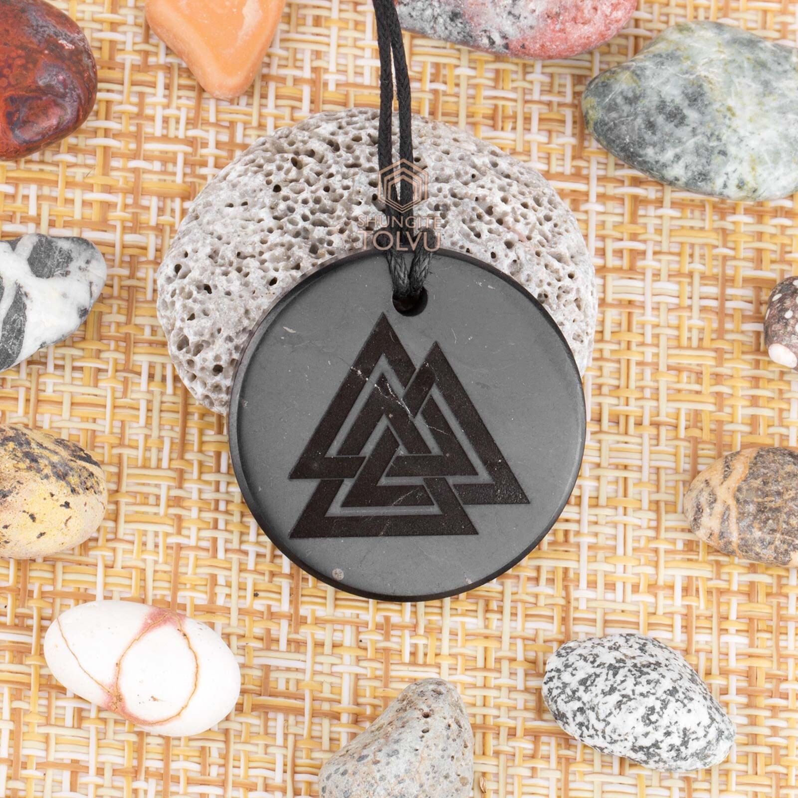 Pendants Amulets made of Natural stone, Russian Shungite, EMF protection, Tolvu