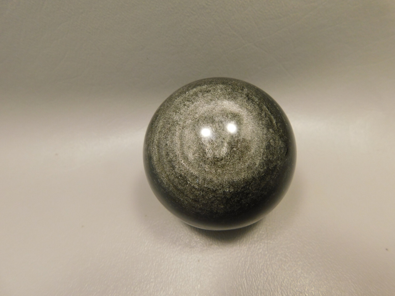 Silver Sheen Sphere 2.25 inch Gemstone Chatoyant Stone 57 mm Ball #Os6