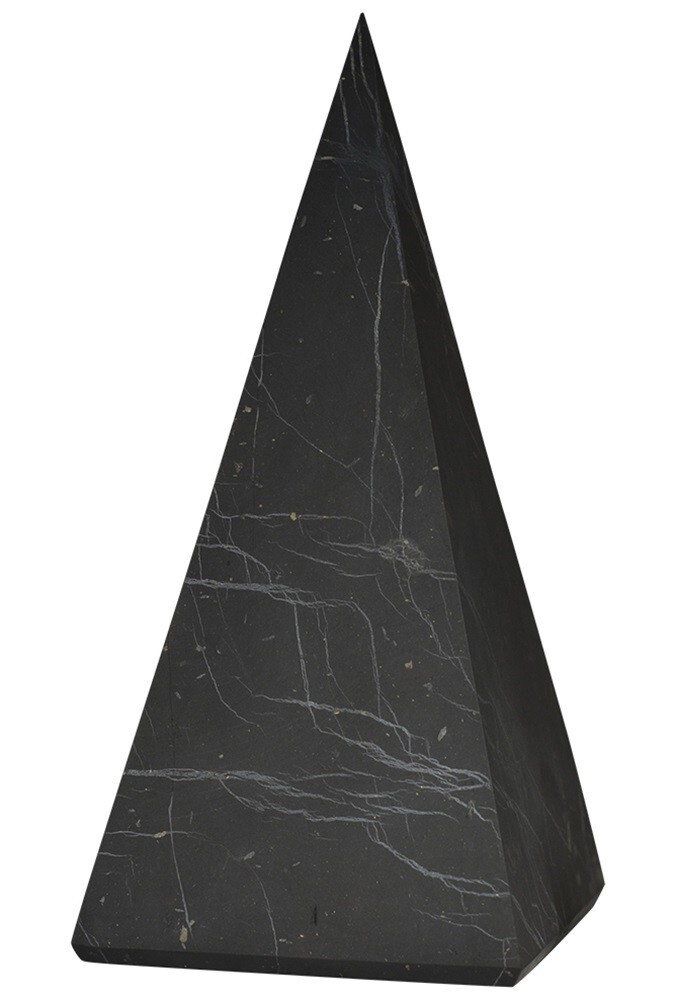 Shungite World Shungite Pyramid Tall – Various sizes ( Polished or Unpolished )