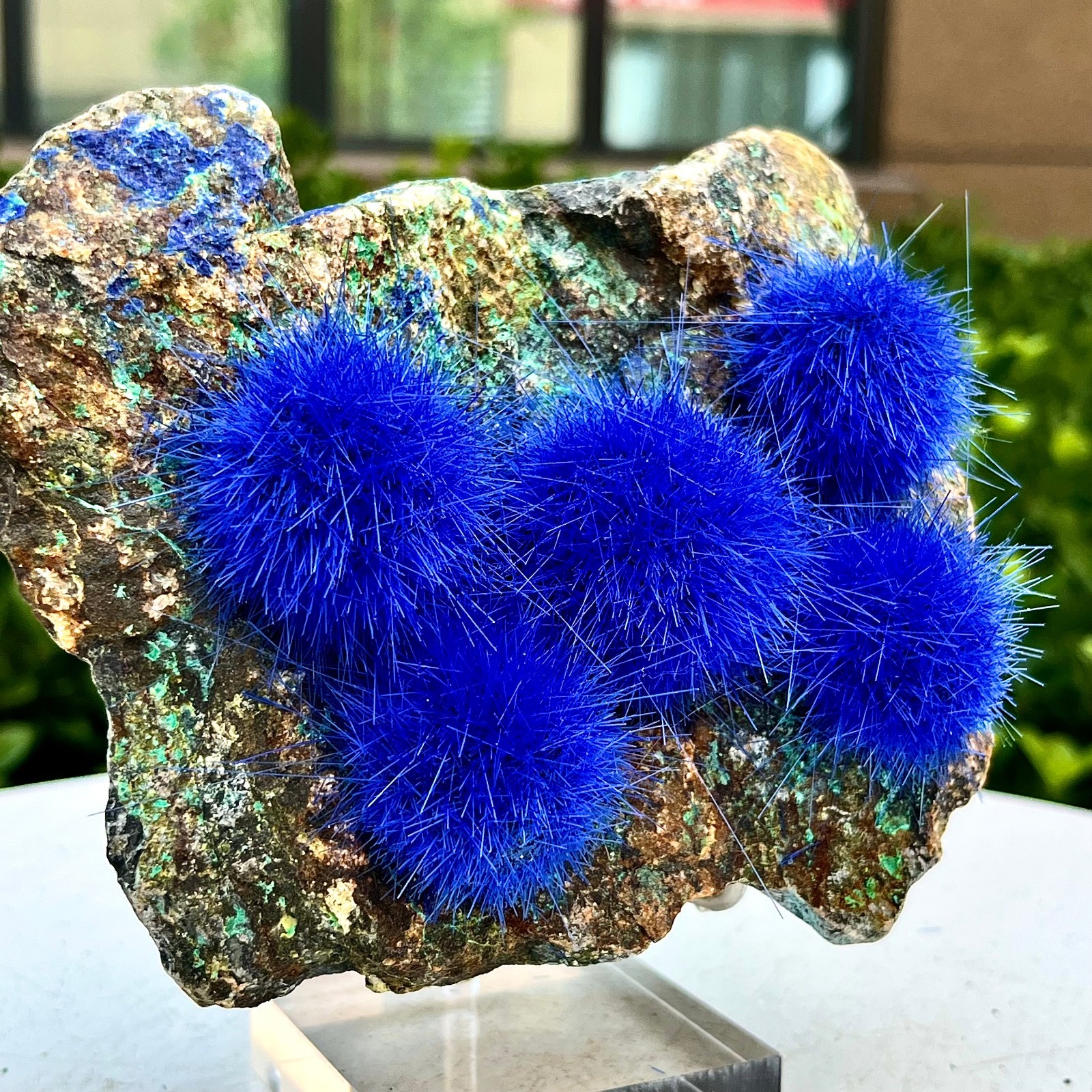 2.93LB Blue Natural Goethite Crystal Quartz Energy Ore Healing Mineral Specimen
