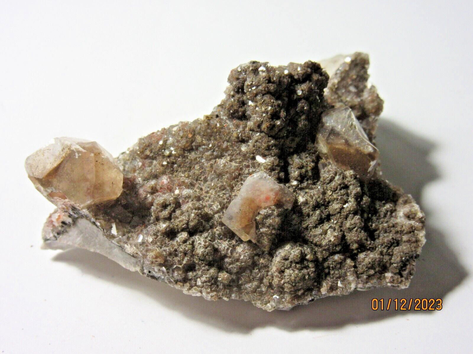 Natural Red Quartz Crystal CLUSTER 2 3/8″ Rough Collectible Reiki RQCCC-3