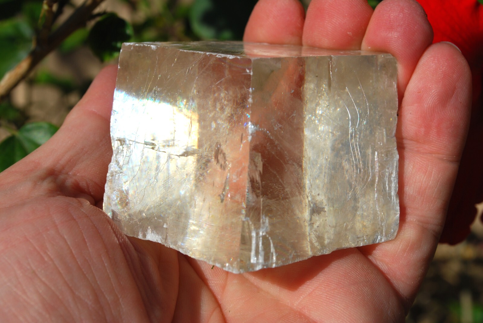 4 x Natural Iceland Spar Crystals Viking Stones specimens 4Pieces = ~7 – 9 Oz