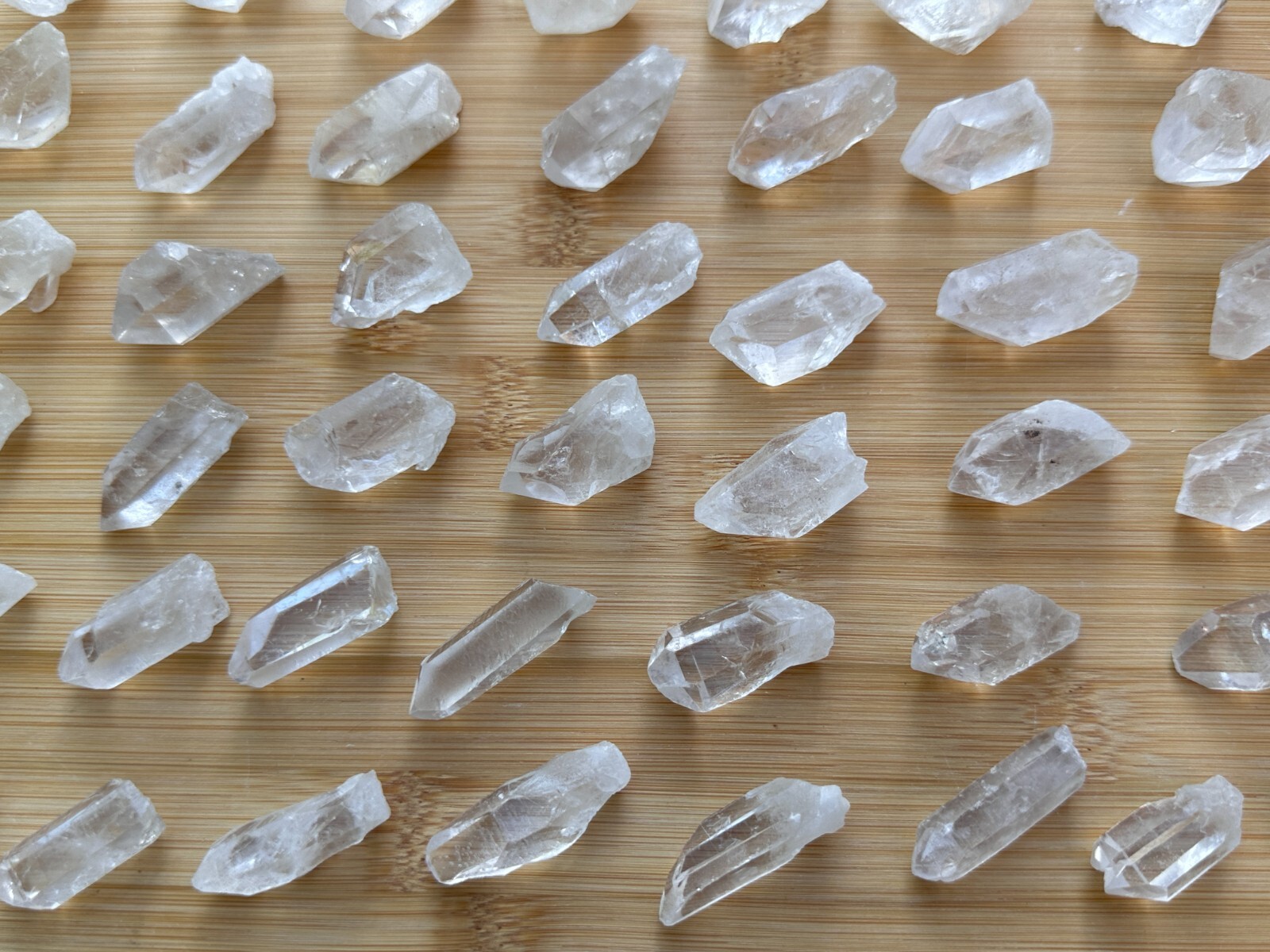 0.75″ – 1.5″ Small Rough Clear Quartz Point, Raw Healing Crystals, Wholesale Lot