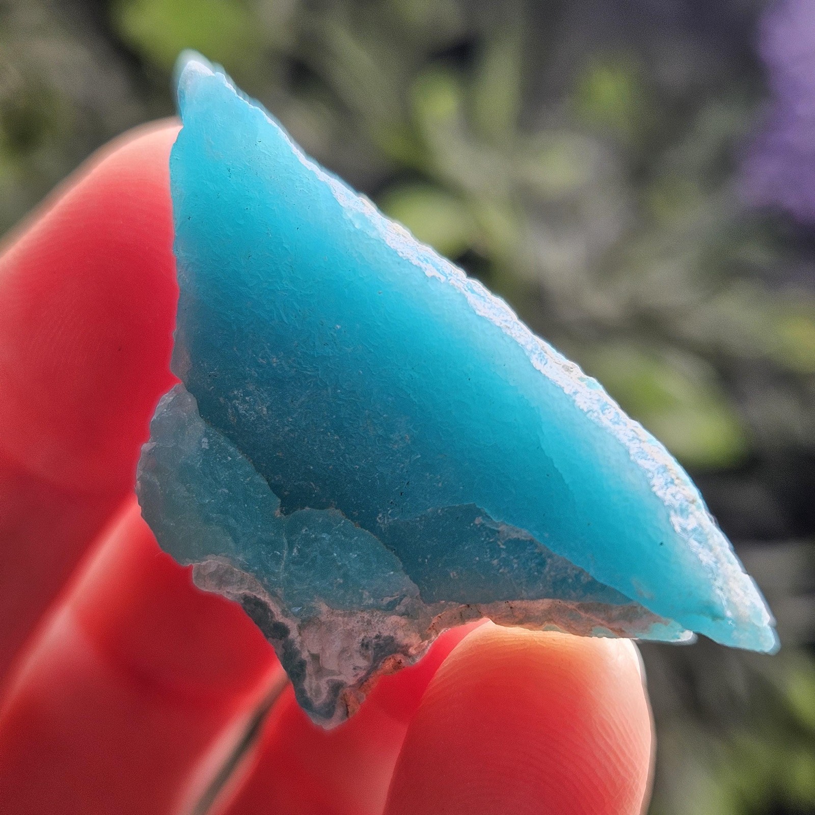 Blue Smithsonite Crystal Specimen from Congo, Natural Smithsonite Raw Stone
