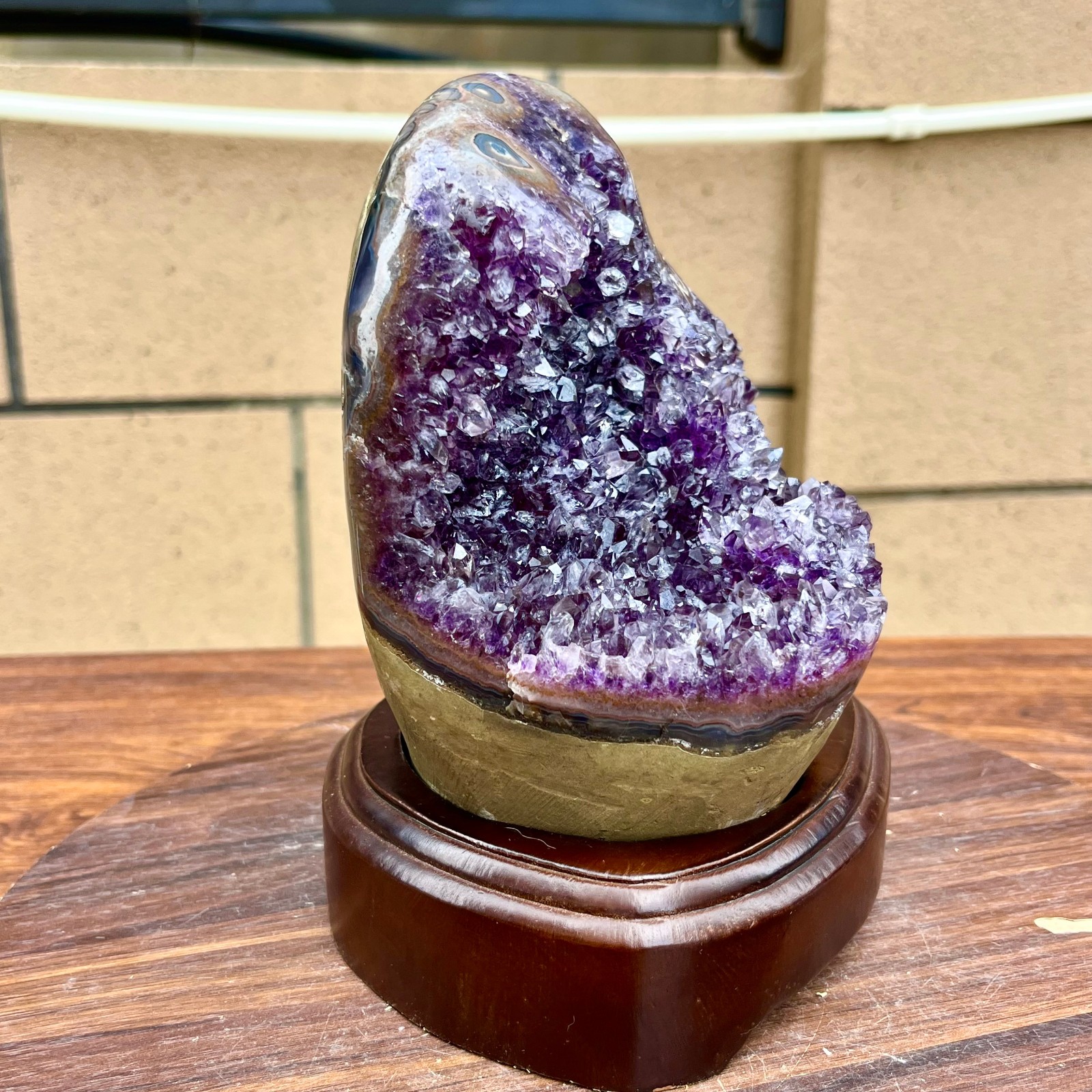 6.71LB Natural amethyst, quartz ore body Uruguayan amethyst crystal block