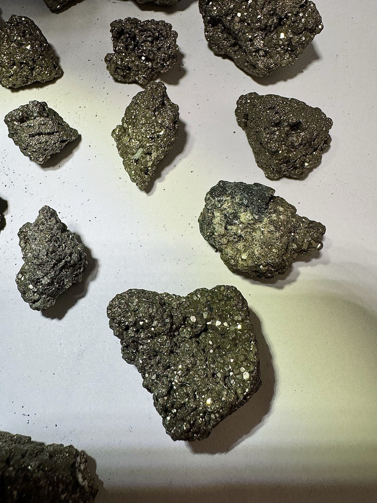 25 Natural Iron Pyrite Rough Specimens 1 Lb 1 Oz Mineral Crystal Lot Fool’s Gold
