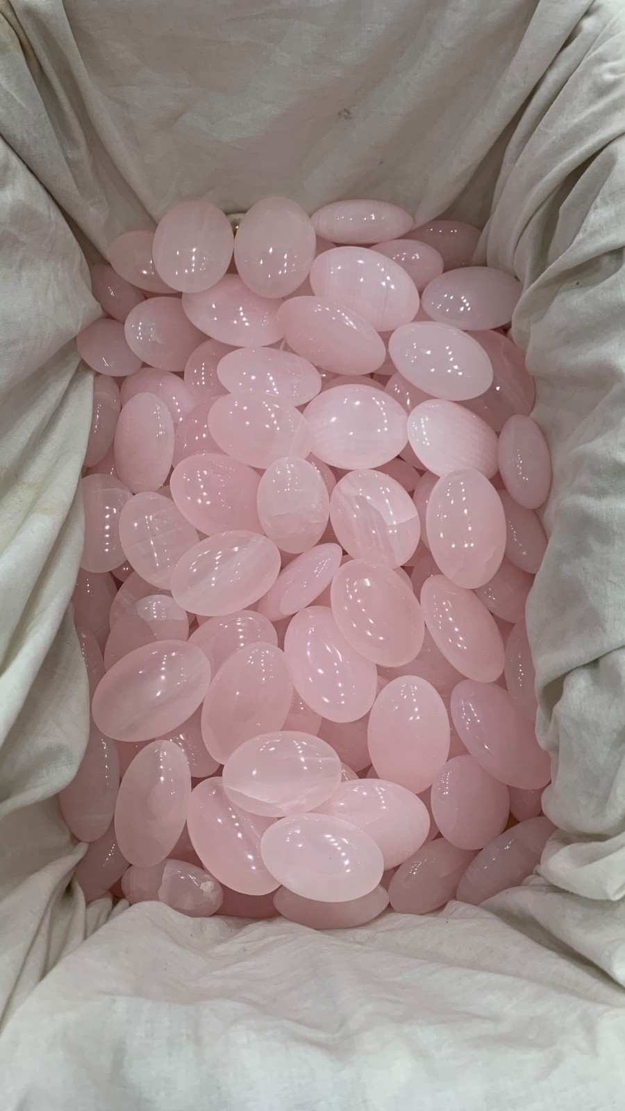 12KG Top Quality Pink Calcite Palm Stones Lot Natural Healing Crystal Wholesale