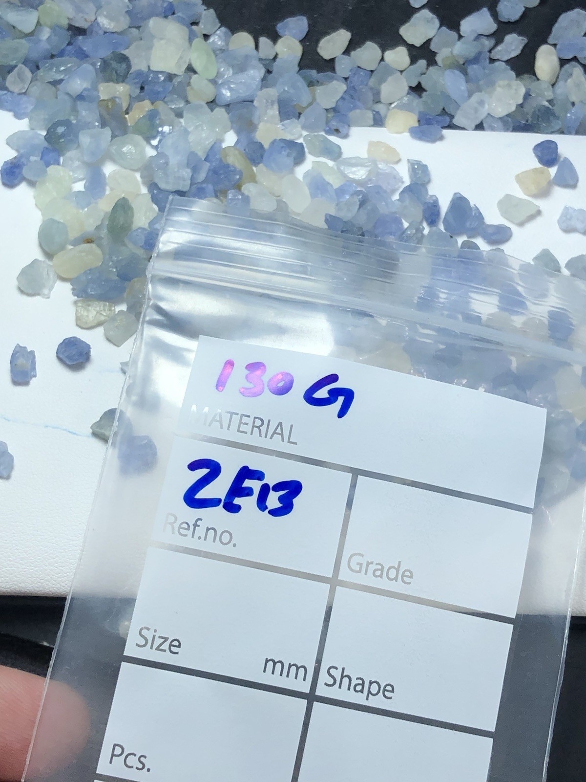 130 CRT / Natural Good Quality Blue Sapphire Small Size From Burma Mogok Mine,