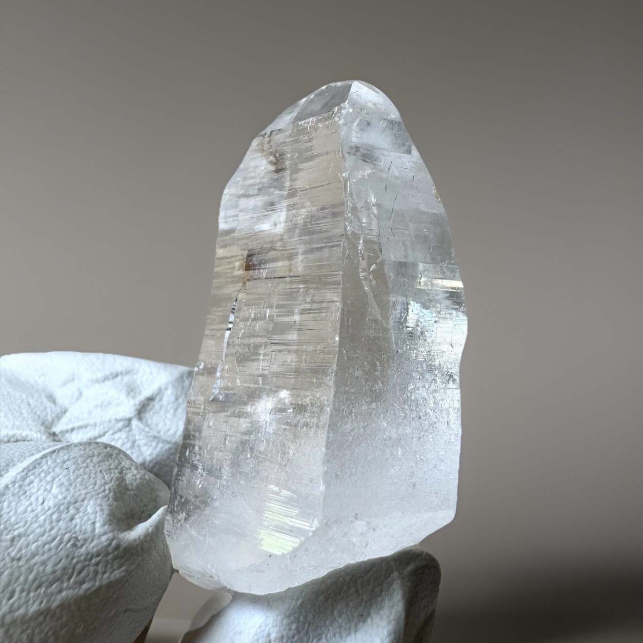 Ganesh Himalayan Quartz Nepal High Clarity Dense Akashic Lemurian Lines Crystal
