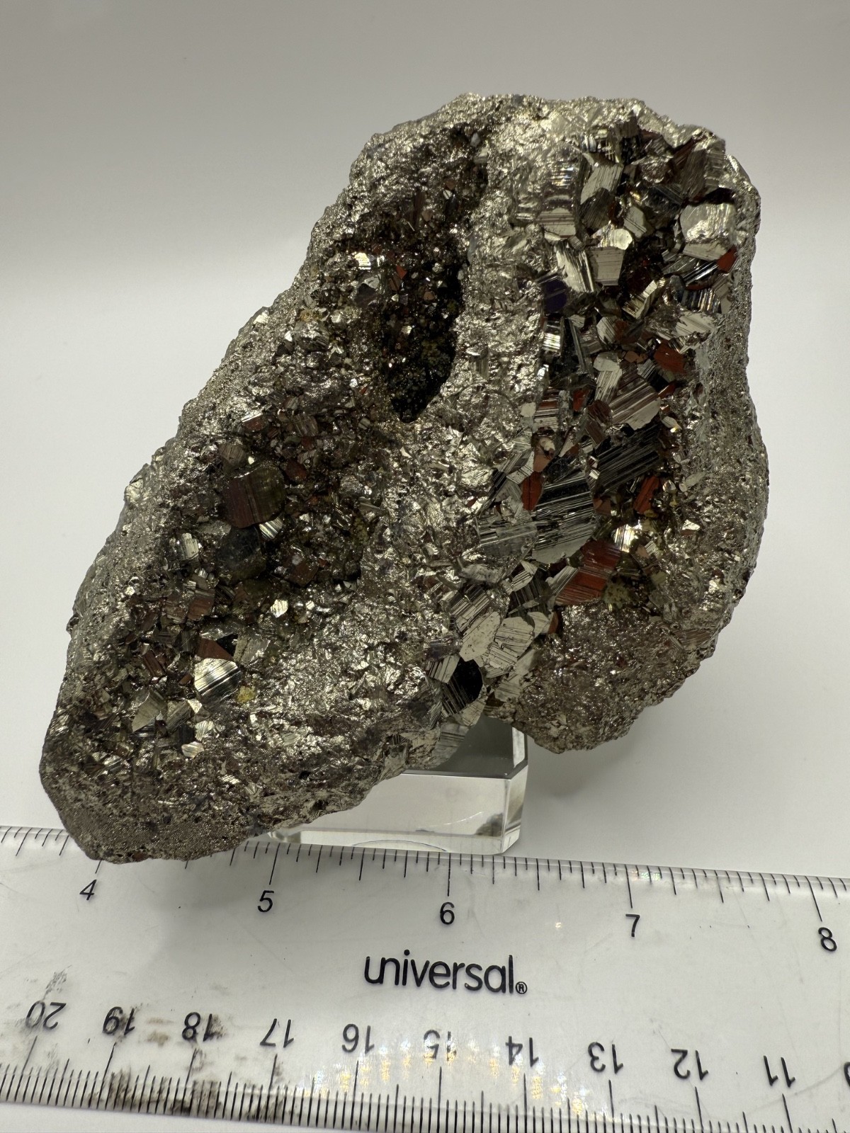 1lb 11.6 oz PERUVIAN PYRITE SPECIMEN 4”X3”X2”
