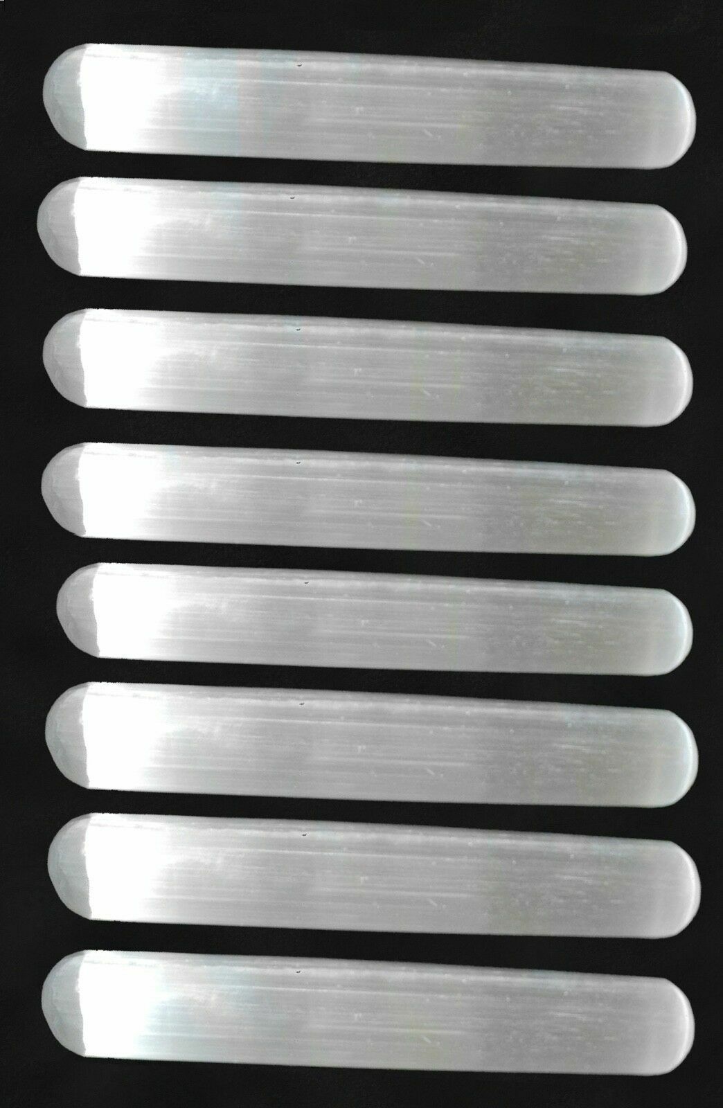 LOT Selenite Wands 18 Smooth Polished Crystal Massage Wand Healing Stick Log 7″