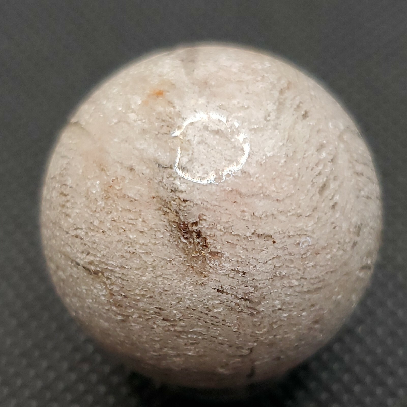 Amphibole Thousand Multi Layer Quartz Sphere Ball Orb Marble 27.2mm, 34g