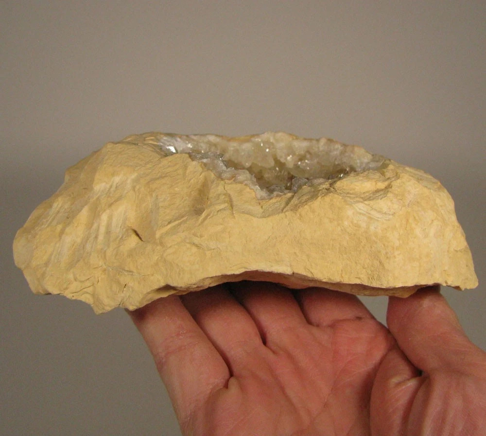 5.9″ CALCITE GEODE Crystals Cluster – Morocco – 1.5 lbs.