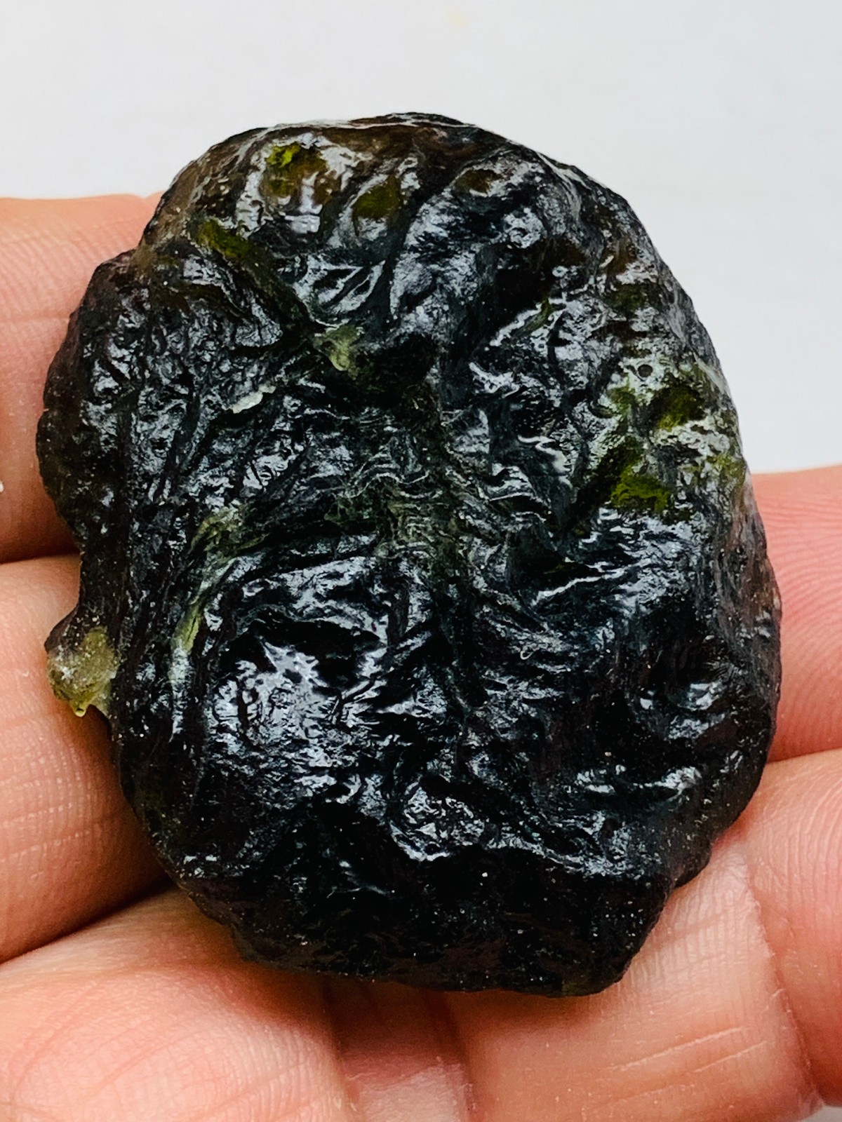 TOP Moldavite Raw Moldavite Crystal from Czech Republic PICcertificate 115CT