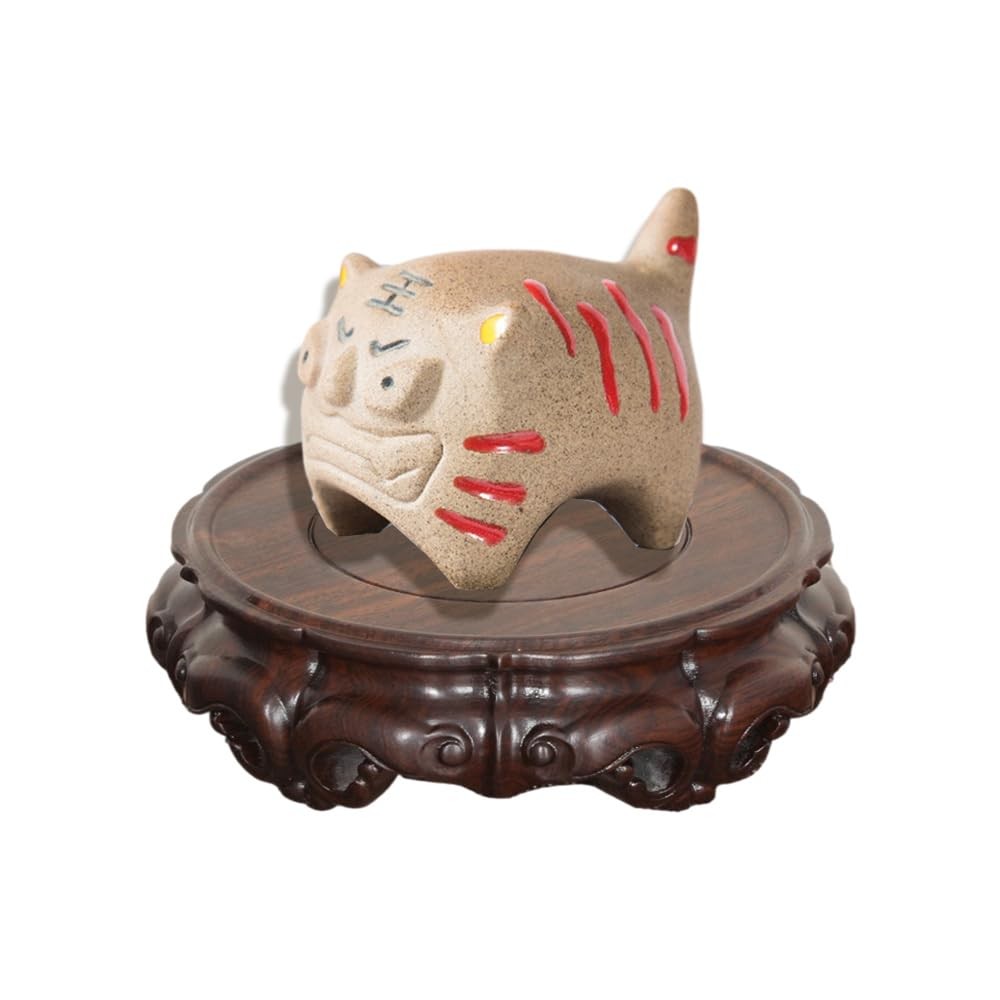 Rosewood Round Asian Wood Carving Pedestal Display Wooden Ornament Stand Base