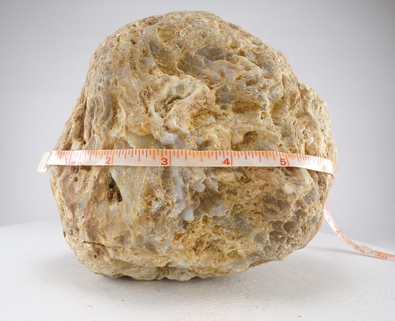 6.5″ Unopened Geode Agate Uncut Nodule Semi Solid – Solid Natural Quartz 4.5LB