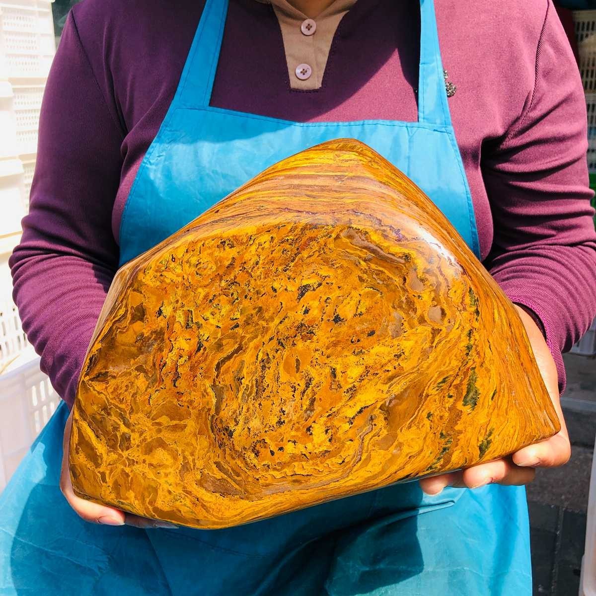 4310G Large Natural Tiger’s Eye Quartz Crystal Rough Mineral Specimen MH5337