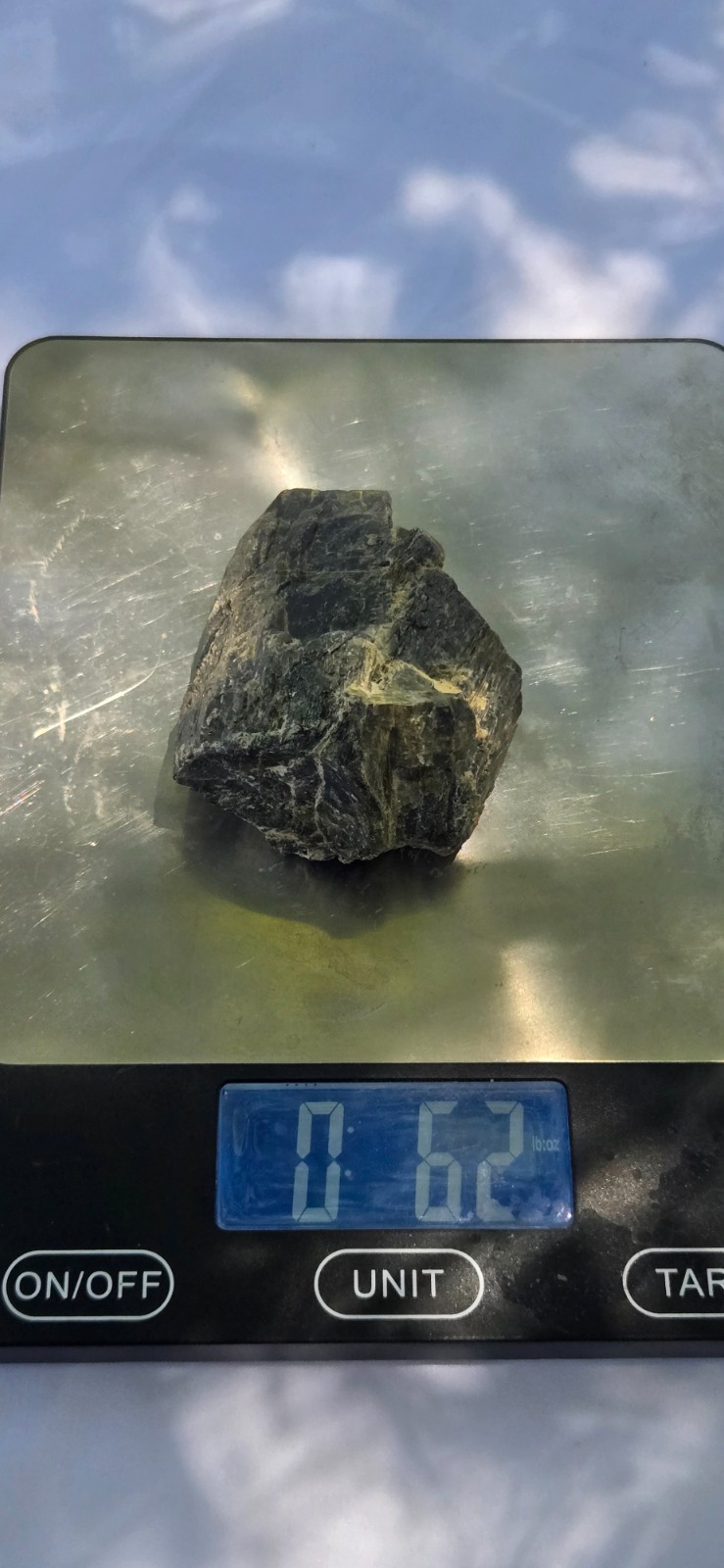Beautiful Raw All Natural Green Epidote Crystal Stone Cabinet Specimen 6.2 Ozs