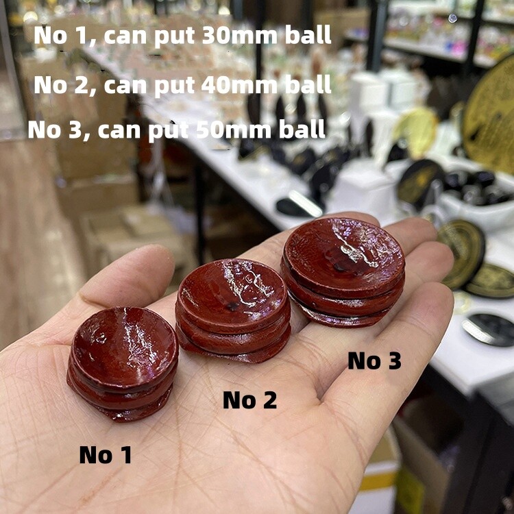 Wood Display Stand for Crystal Ball Sphere Globe Stone Holder Home Decor Gift