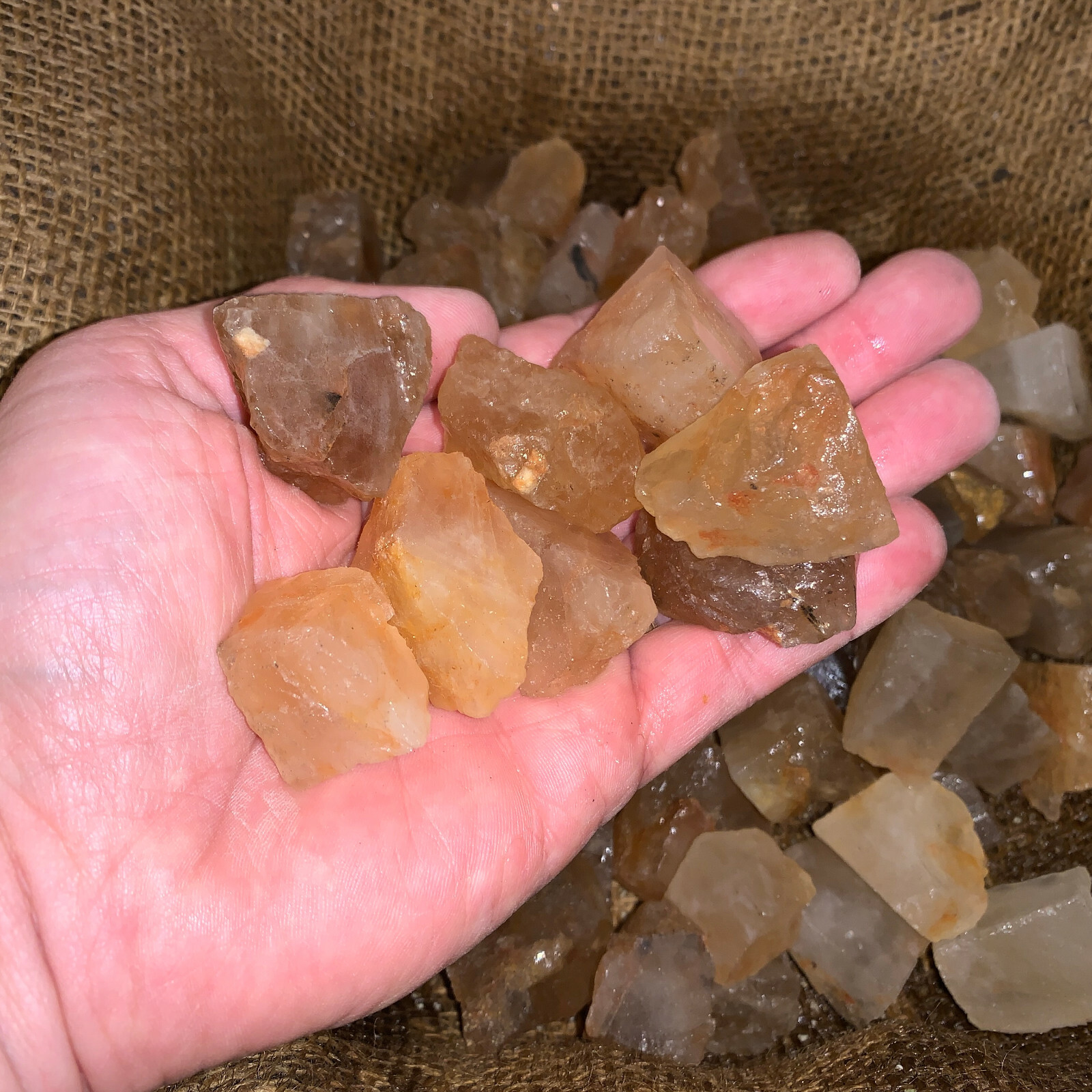 2000 Carat Lots of Citrine Topaz Rough – Plus a FREE Faceted Gemstone