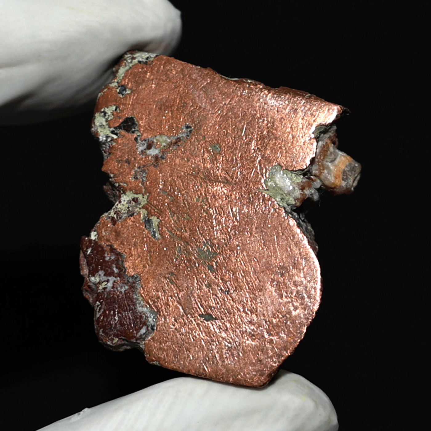 Earth’s Metallurgy~ 4 PC Native Copper Ore Polished Mineral Slabs, Michigan, USA