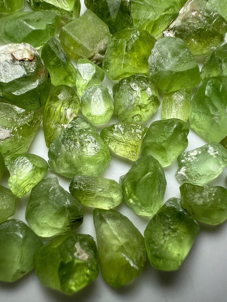 270 Carat Faceted cut Grade Green Peridot Crystals From PAKISTAN
