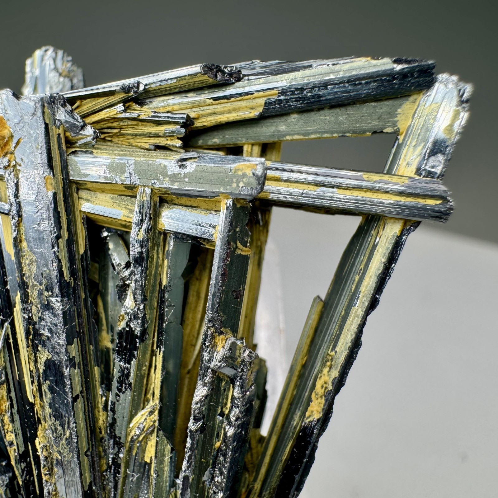 Fine Stibnite Crystal Group: Pribram, Central Bohemian Region, Czech Republic