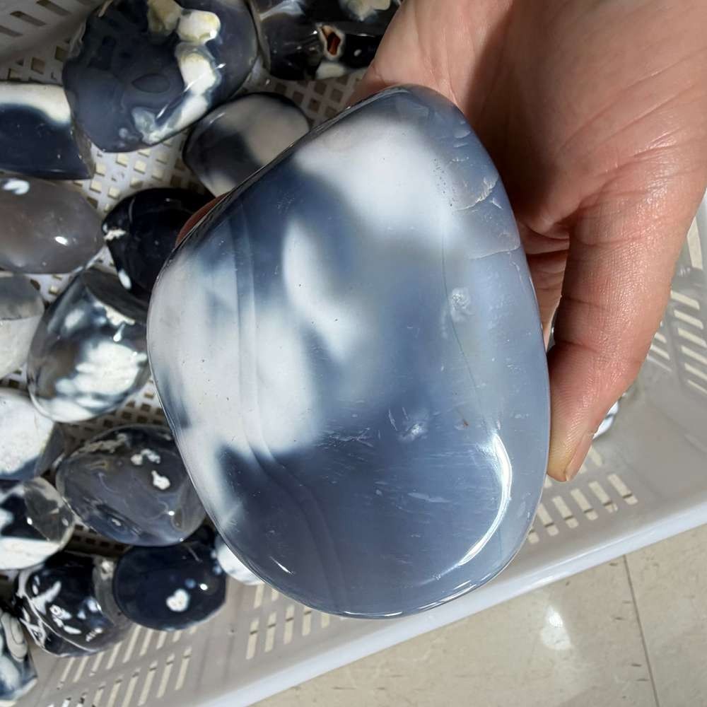 22LB Rare Natural Orca Agate Quartz Crystal Mineral Specimen Reiki Healing