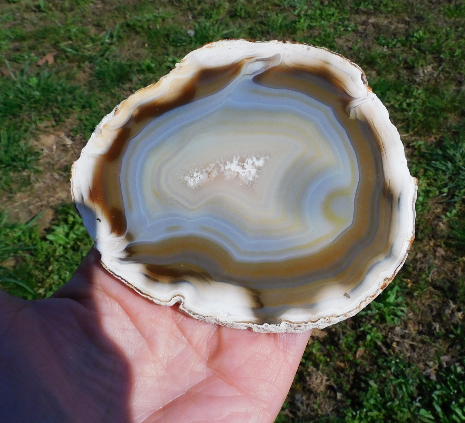 Mexican Agate Not Dyed Polished Natural Stone Specimen