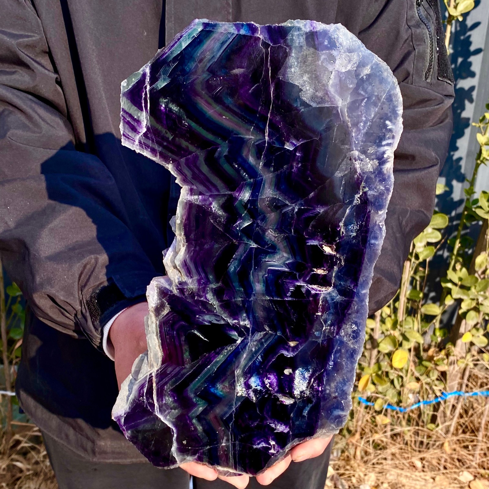 6.3LB Natural beautiful Rainbow Fluorite Crystal stone specimens