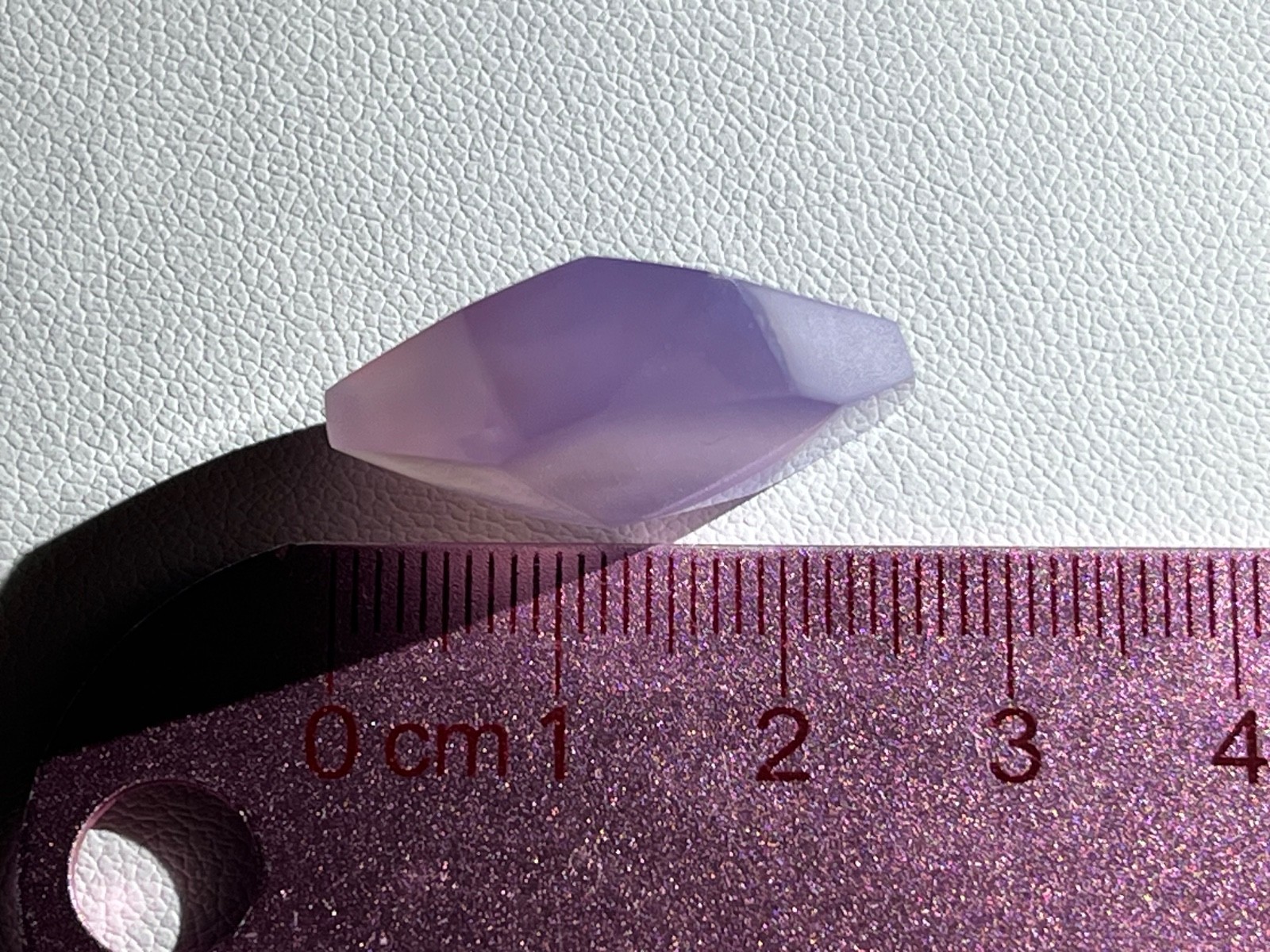 Purple chalcedony 27.05 ct One of Kind Geometric Pendant. Origin : Indonesia.
