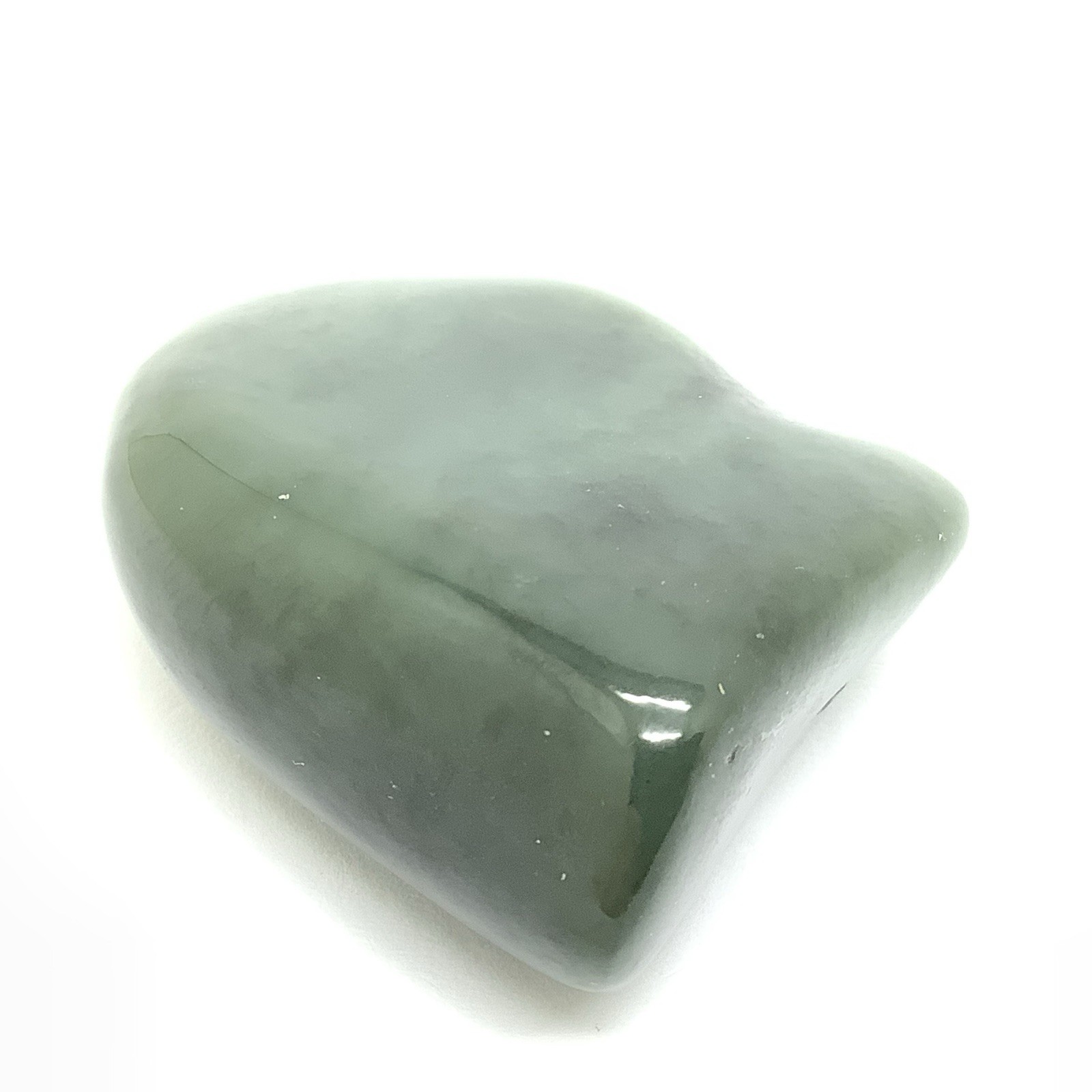 Siberian Jade Pebble Green Nephrite Jade Stone Polished Specimen Siberia 33g