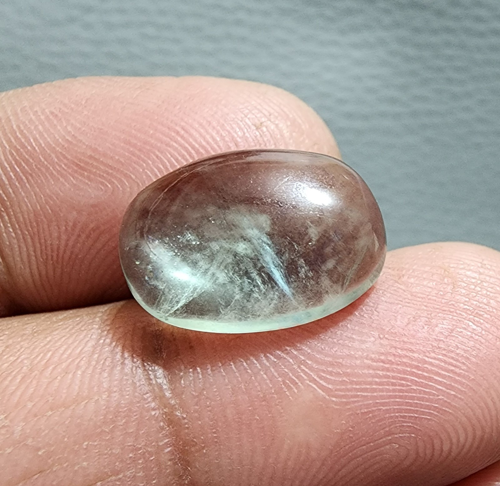 17.10ct AAA+ Quality Green Fluorite Oval Cabochon – Premium Natural Gemstone