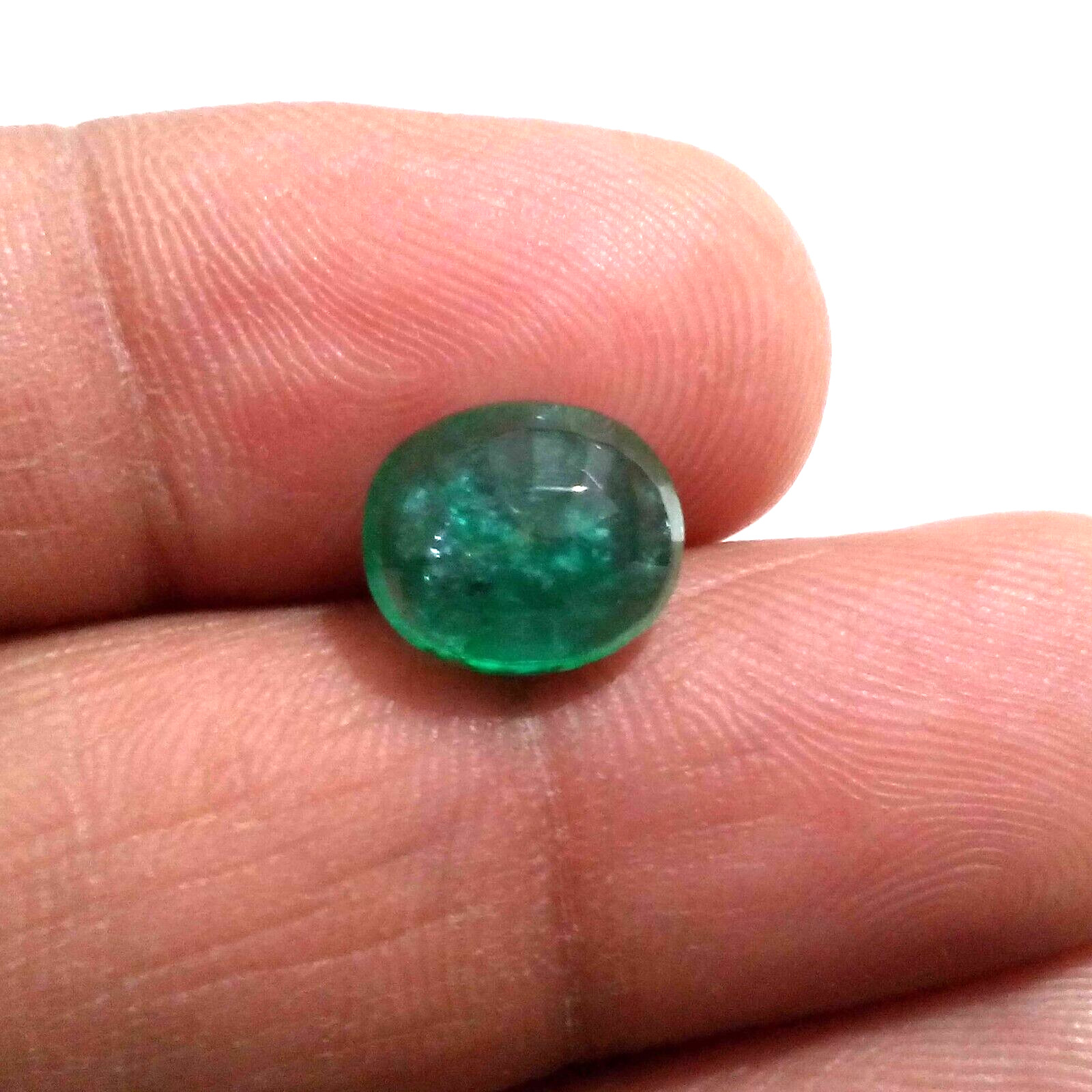 Top Quality Zambian Green Emerald Faceted Oval Shape 4.10 Crt Loose Gemstone