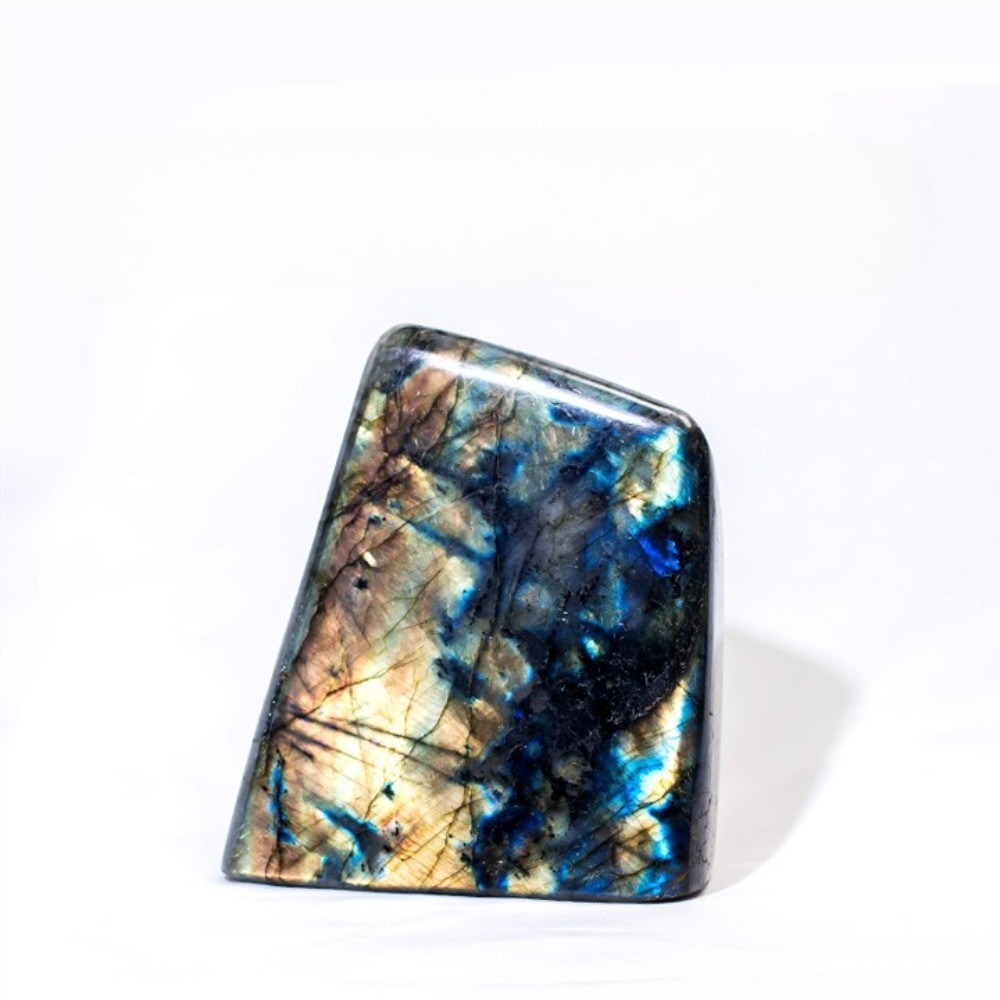 Natural Labradorite Free Form Standing HealingStone Crystal Reiki Desktop Decor