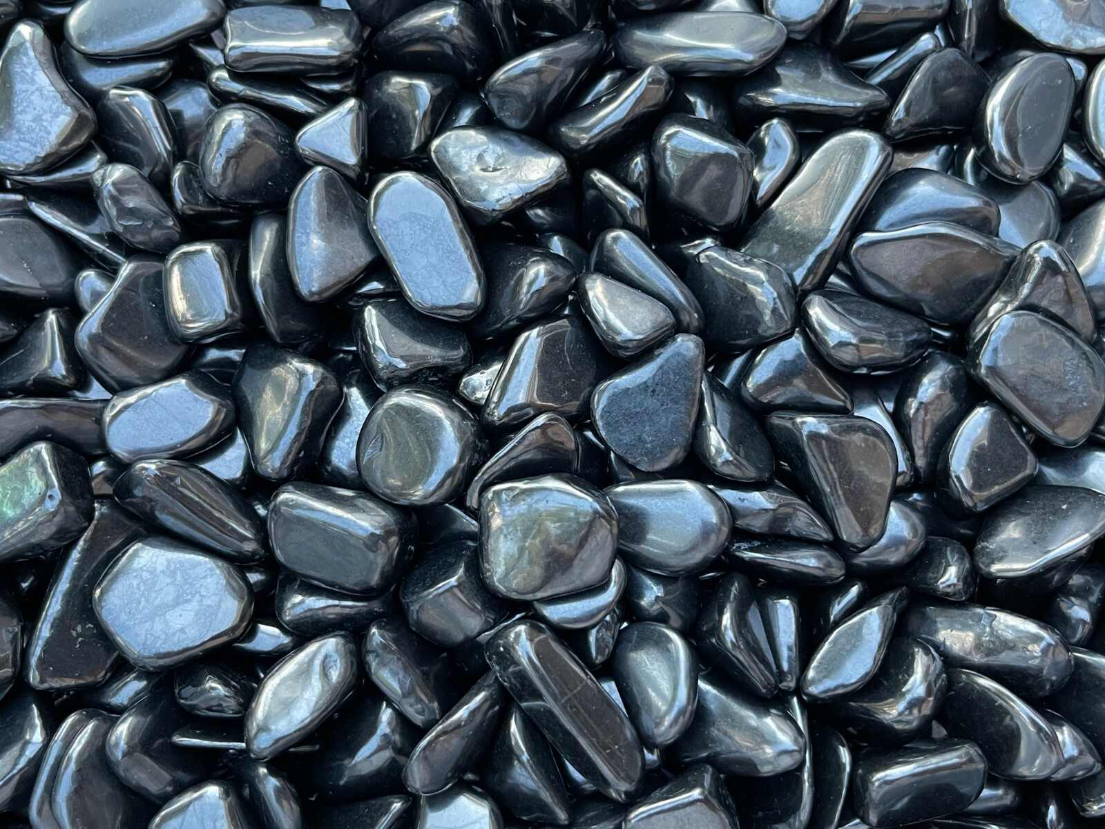 Grade A++ Shungite Tumbled Stone, 0.75-1.25″ Tumbled Shungite, EMF Protection