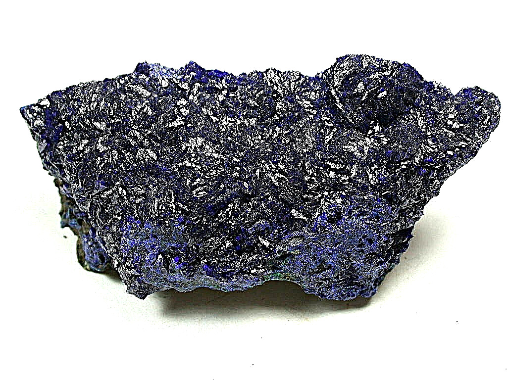 MINERALS : AZURITE CRYSTALS ON MATRIX, LIUFENGSHAN MINE IN CHINA. ORIGINAL LABEL