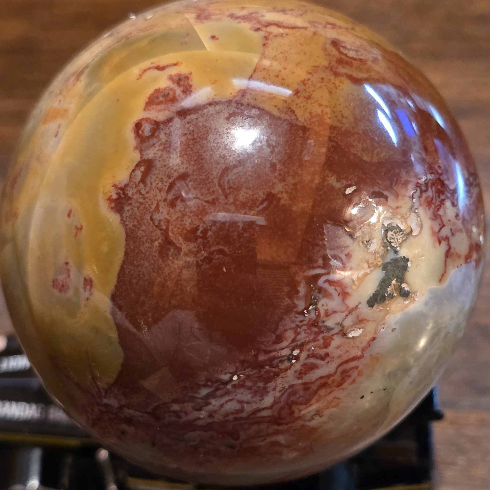 2½” Polished Marble Granite Stone Ball Sphere Orb Multicolor Cream Paperweight