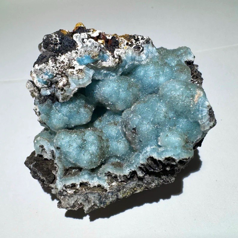 Rare 2.4” Arizona Blue Hemimorphite Crystal Mineral Specimen – 79 Mine, AZ